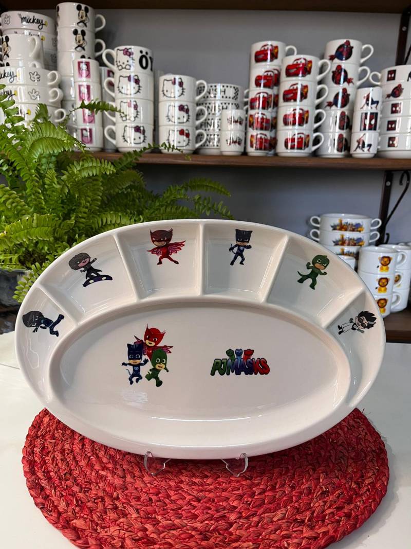 7 BÖLMELİ PJ MASKS MODEL KAHVALTI TABAĞI
