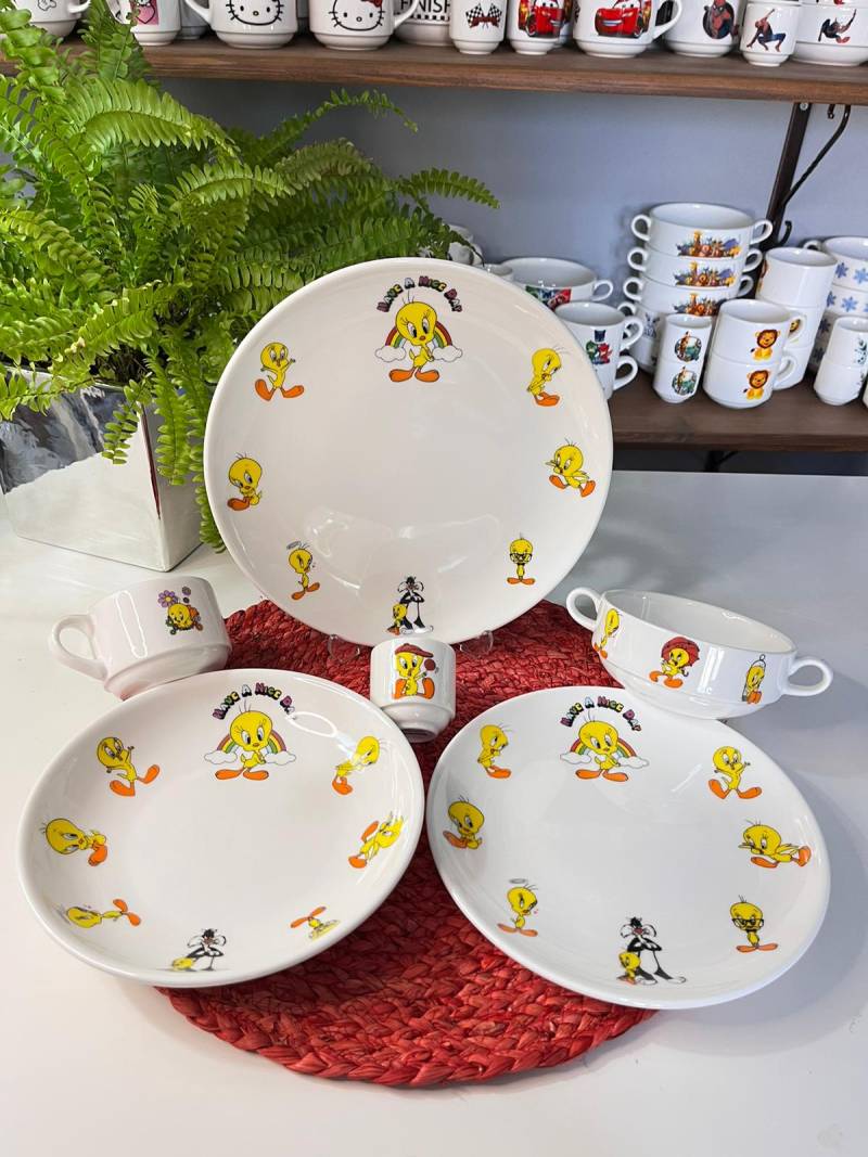 6 PARÇA TWEETY MODEL ÇOCUK YEMEK TAKIMI