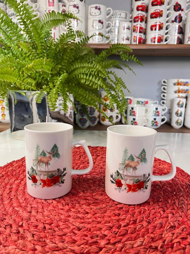 2 KİŞİLİK 250 ML YENİ YIL-2 DESEN KUPA BARDAK