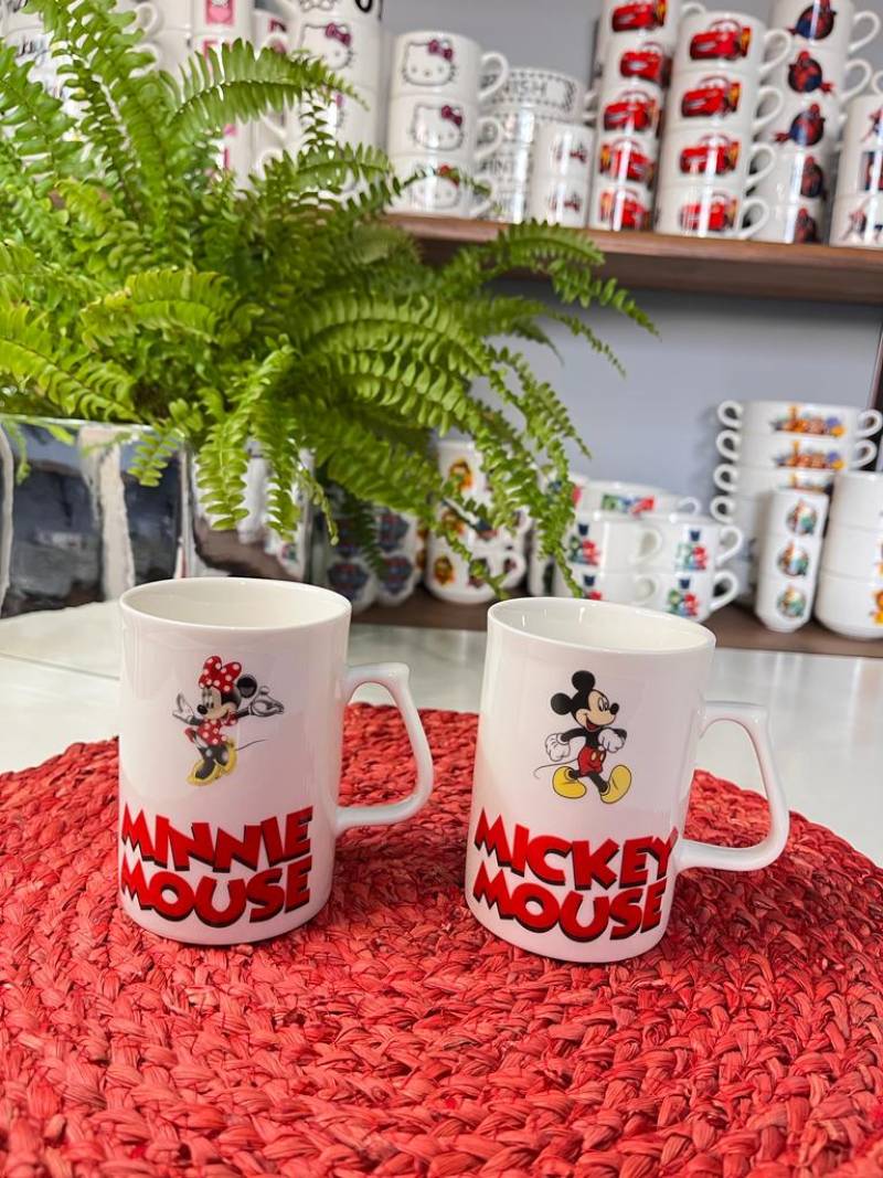 2 KİŞİLİK 250 ML MİNNİE-MİCKEY MOUSE DESEN KUPA BARDAK