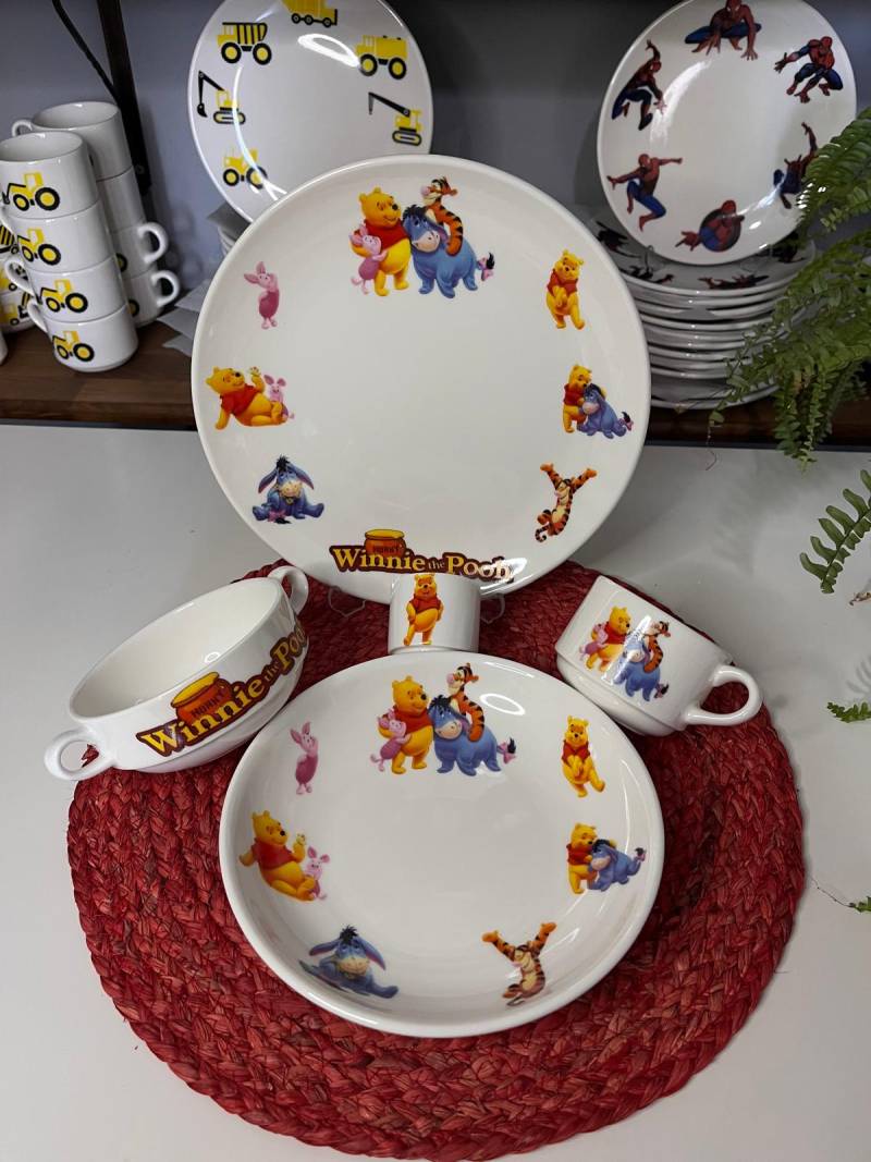 5 PARÇA WİNNİE THE POOH ÇOCUK YEMEK TAKIMI