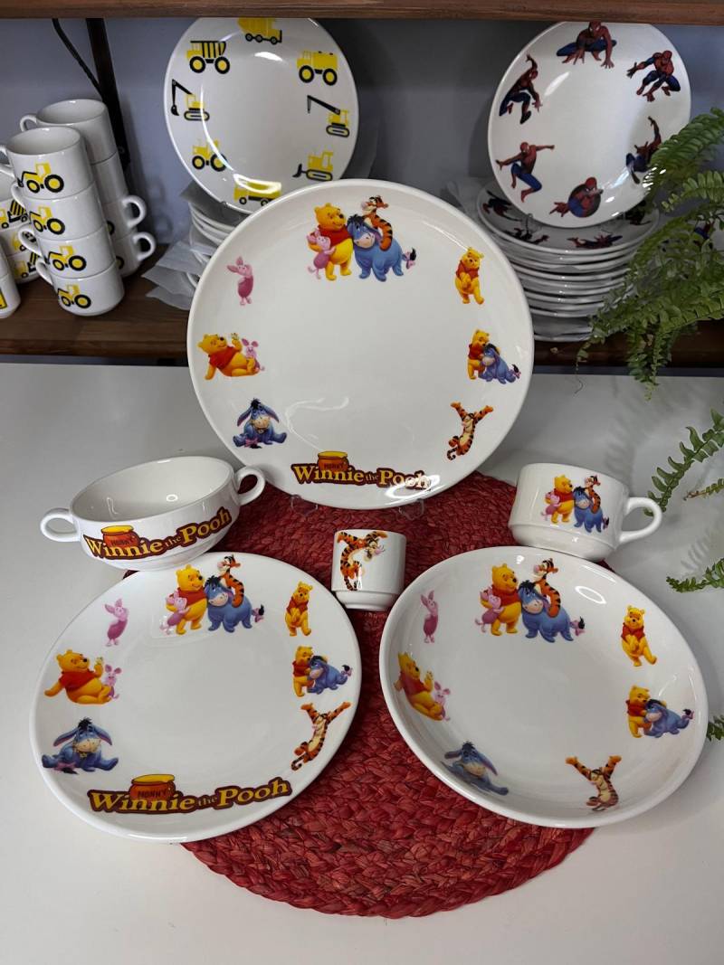 6 PARÇA WİNNİE THE POOH MODEL ÇOCUK YEMEK TAKIMI