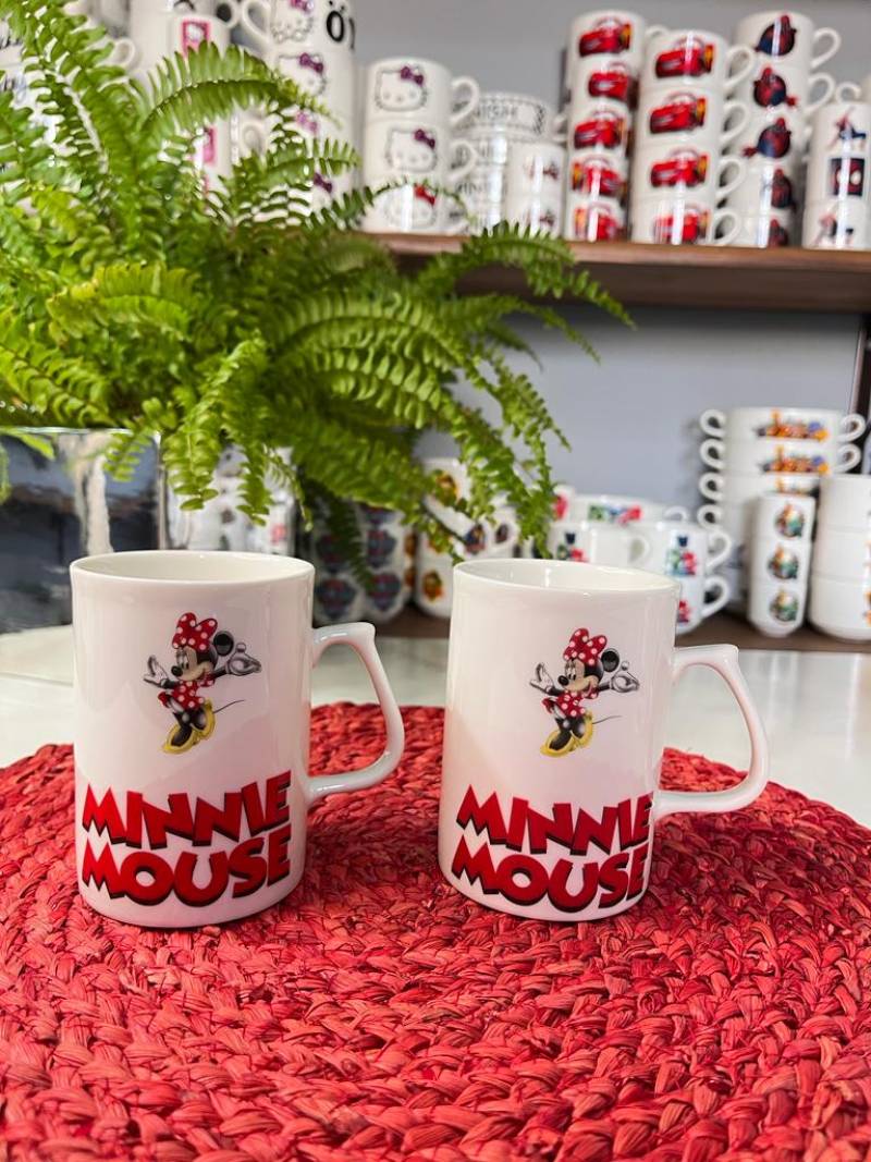 2 KİŞİLİK 250 ML MİNNİE MOUSE DESEN KUPA BARDAK