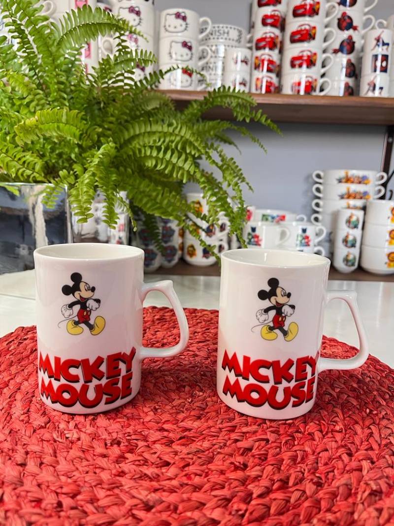 2 KİŞİLİK 250 ML MİCKEY MOUSE DESEN KUPA BARDAK