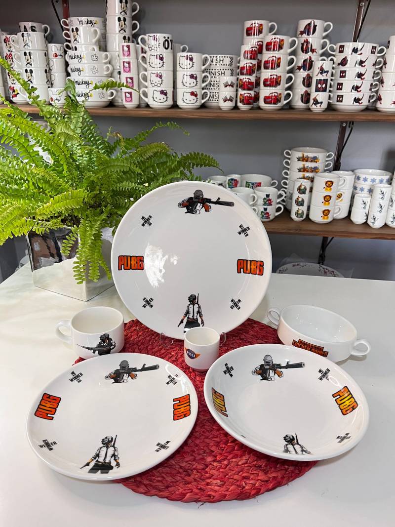 6 PARÇA PUBG MODEL ÇOCUK YEMEK TAKIMI