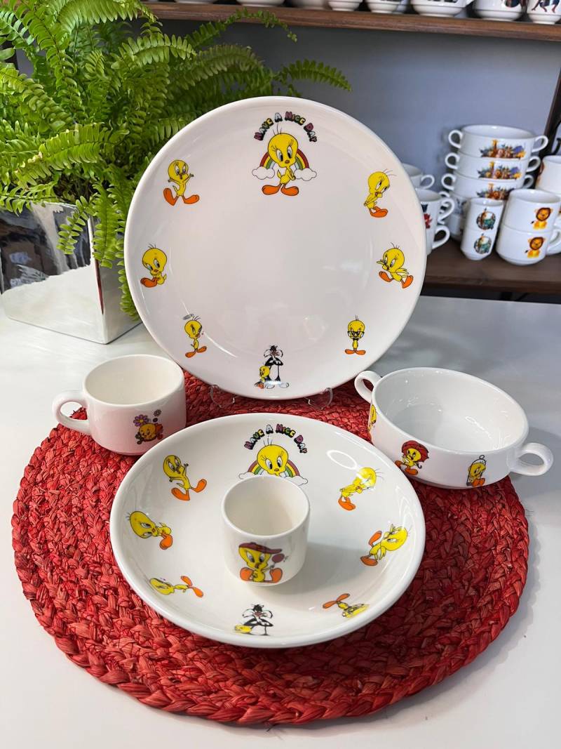 5 PARÇA TWEETY MODEL ÇOCUK YEMEK TAKIMI